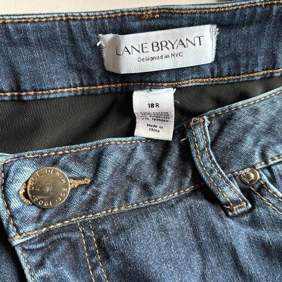 Lane Bryant Mid Rise Super Stretch Skinny Jeans 18R - Picture 2 of 5